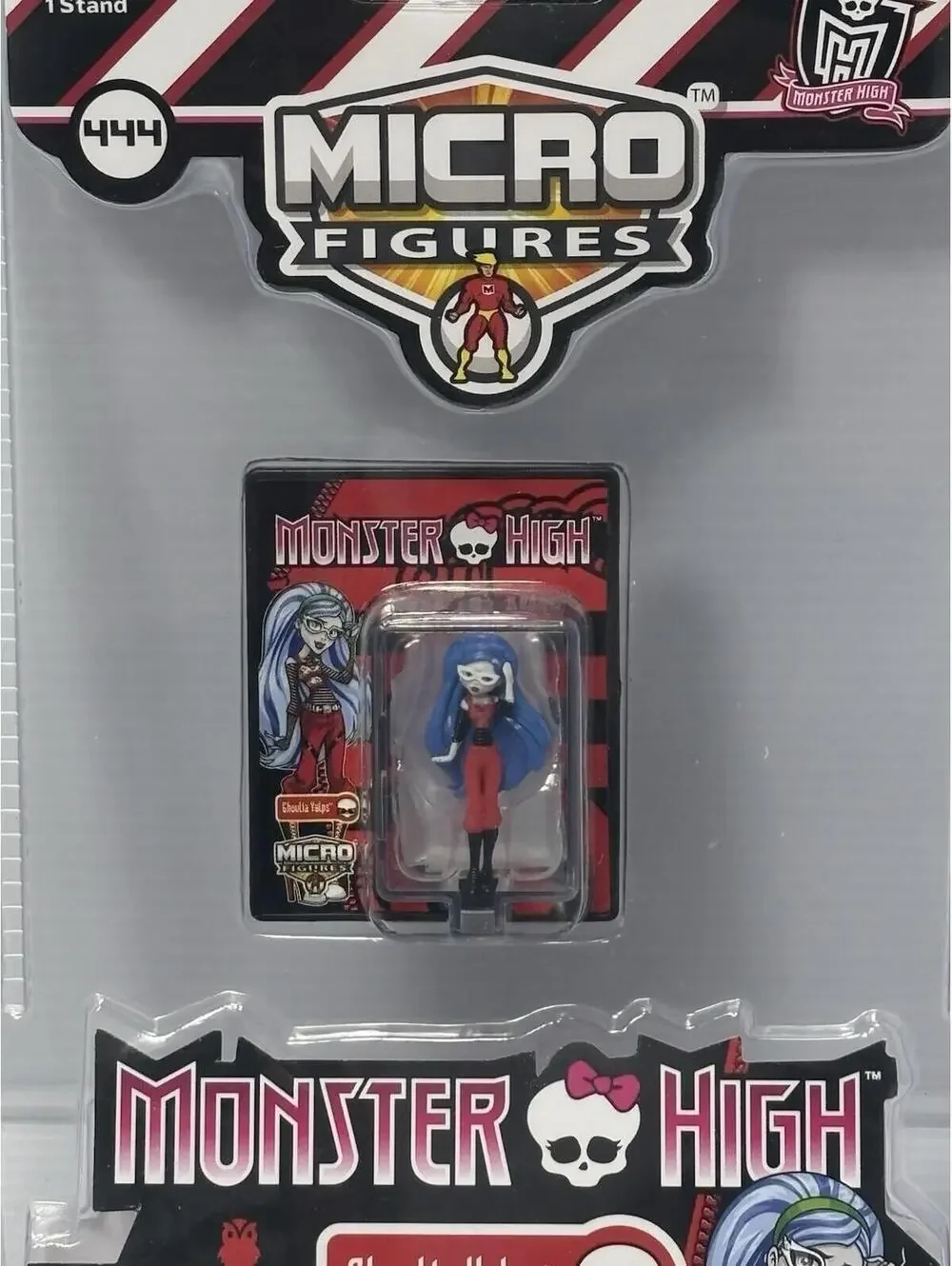 Worlds Smallest Monster High Micro Figures Ghoulia Yelps Mini Case Stand NWT